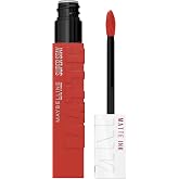 Maybelline Super Stay Matte Ink Liquid Lipstick Makeup, Self-Starter | Light Red Lipstick, Long-Lasting, Non-Transferring, High Impact Lip Color, Up to 16HR Wear