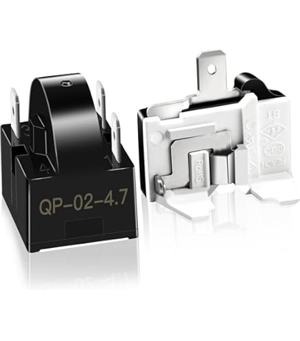 QP-02-4.7 PTC Refrigerator Start Relay & Overload Protector Combo (1 Pin, 1/2HP) For Mini Fridges & Coolers - View #9