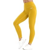 PaletteFit No Front Seam Workout Leggings for Women, High Waisted Yoga Pants 7/8 Length Leggings with Hidden Pocket