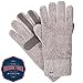 Isotoner Women's Smartouch Chenille Knit Gloves, Chrome, One Size