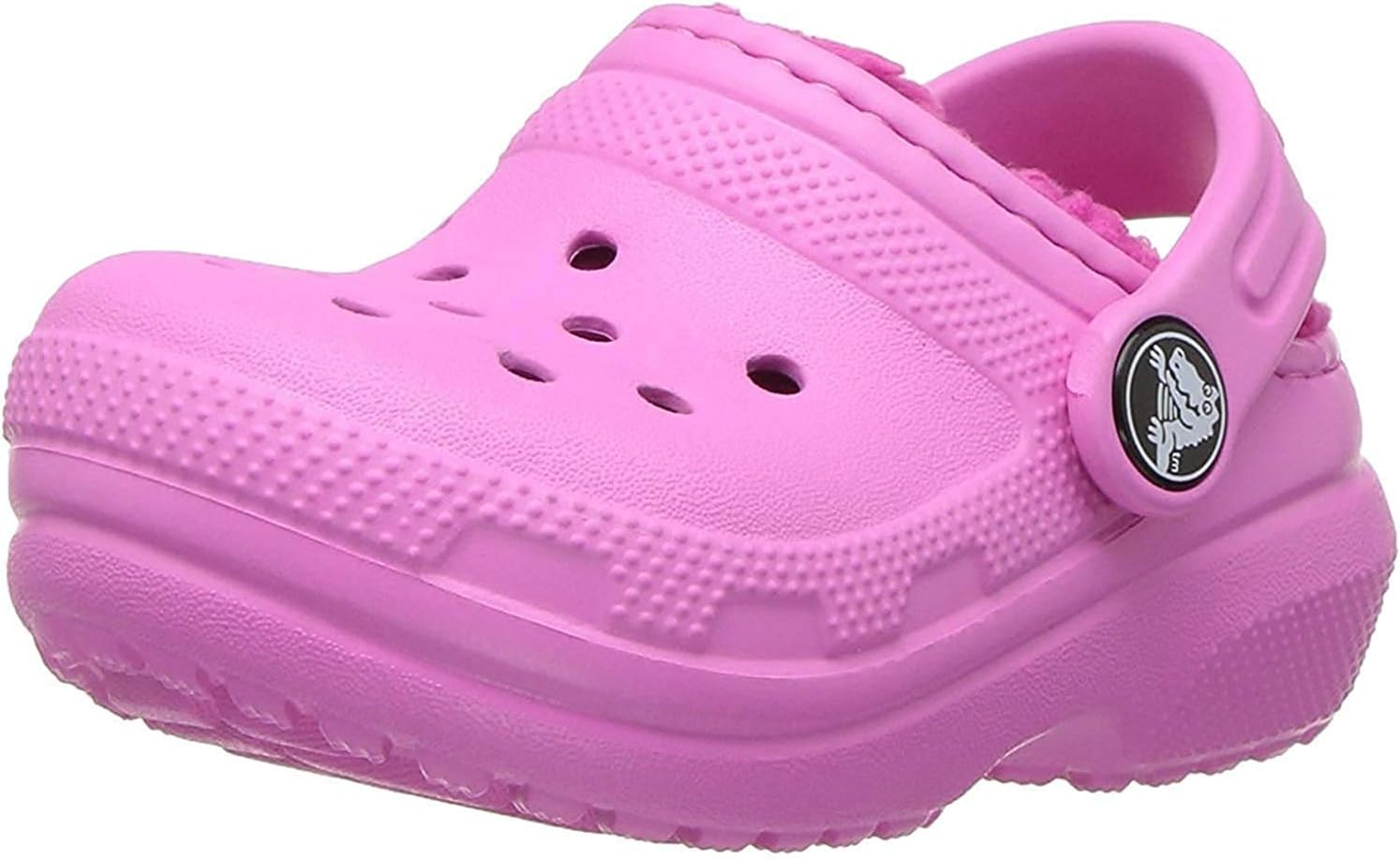 Crocs Unisex Kids Classic Lined Clog, Party Pink/Candy Pink, C12