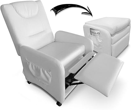 Intense Déco Fauteuil Relax Pliable Bristol Blanc