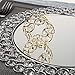 Feyarl Gold Napkin Rings Sparkly Crystal Beads Napkin Holders for Wedding Centerpieces Special Occasions Celebration Romantic Candlelit Banquet Festival Decoration(8pcs)