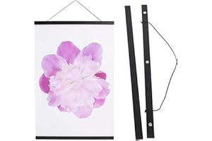 Aynoo Magnetic Poster Hanger Frame, 24x36 24x18 24x28 24x30 Picture Frame Hanger, 24 Inch Magnetic Hanger Frame,Black