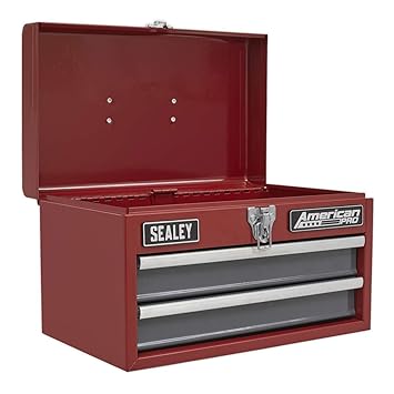 Sealey Ap2602bb 2 Drawer Portable Toolbox With Ball Bearing Slides