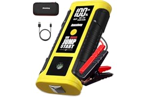 3000A Portable Car Battery Booster Pack for 8.0L Gas/Diesel Engines, 12V Emergency car Jump Starter with USB Quick Charge, 4-