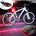 Ultra Bright Bicycle Tail Light Laser Light Waterproof Safety Warning Rear Light Red LED Back Light Flashlight Lamp for Mountain Bike 2 Laser 5 LED 7 Modes