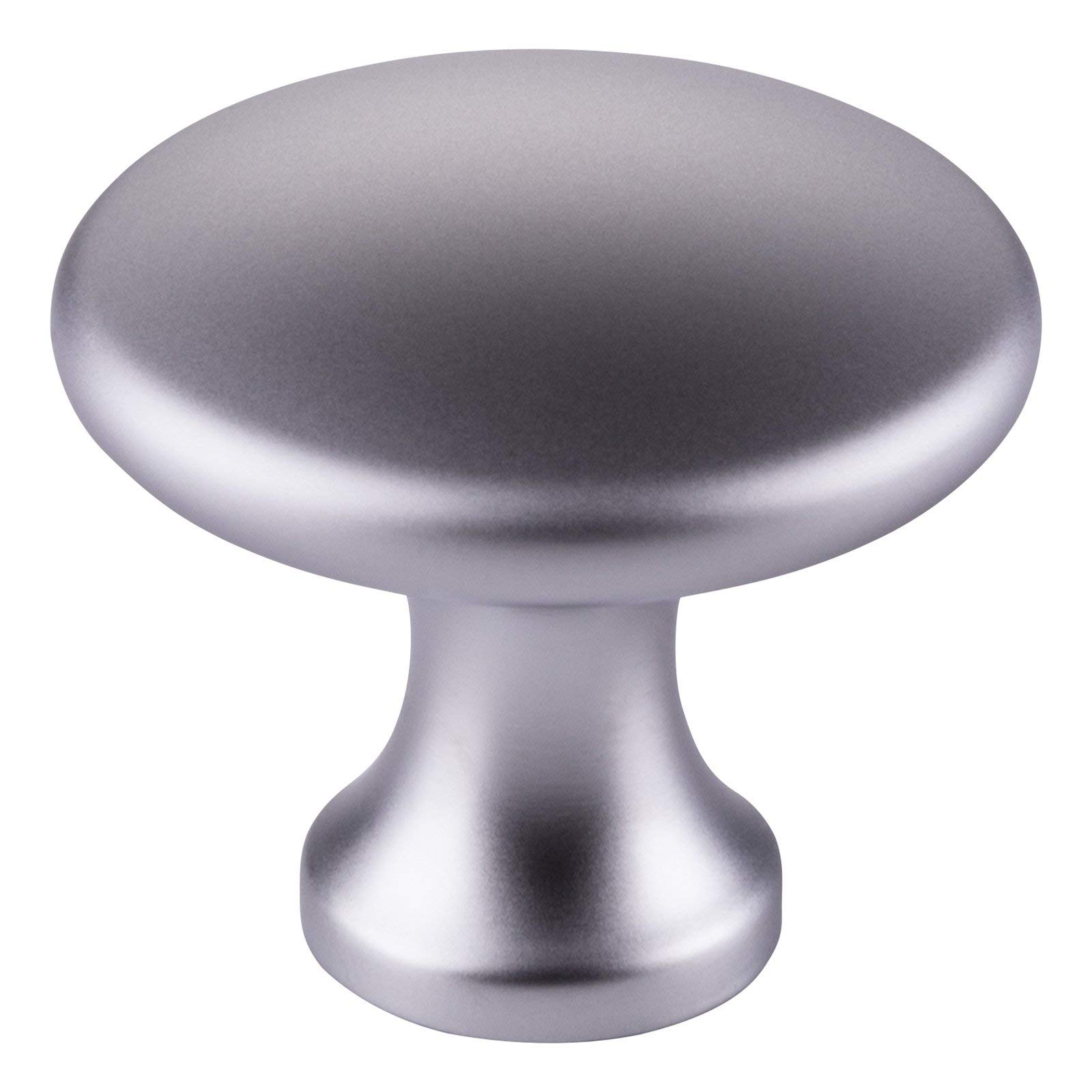 10 x SO-TECH® Funiture Knob Denise Chrome Matt Ø 29 mm - Design Meets Functionality - Knob Handle Kitchen Handle Kitchen