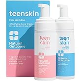 natural outcome Teen Skin Face Wash Duo | Gentle Foaming Daily Boys & Girls Kids Face Wash | Non-toxic Ingredients | Perfect for Teens Preteens & Kids Looking to Prevent Acne | Two 5 oz Bottles
