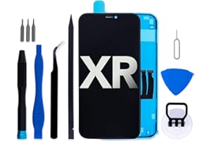 IGLOFIX for iPhone XR Screen Replacement kit, 6.1" LCD Display 3D Touch Digitizer Assembly with Repair Tools and Frame Adhesive (Model A2105/A1984/A2108/A2106/A2107)