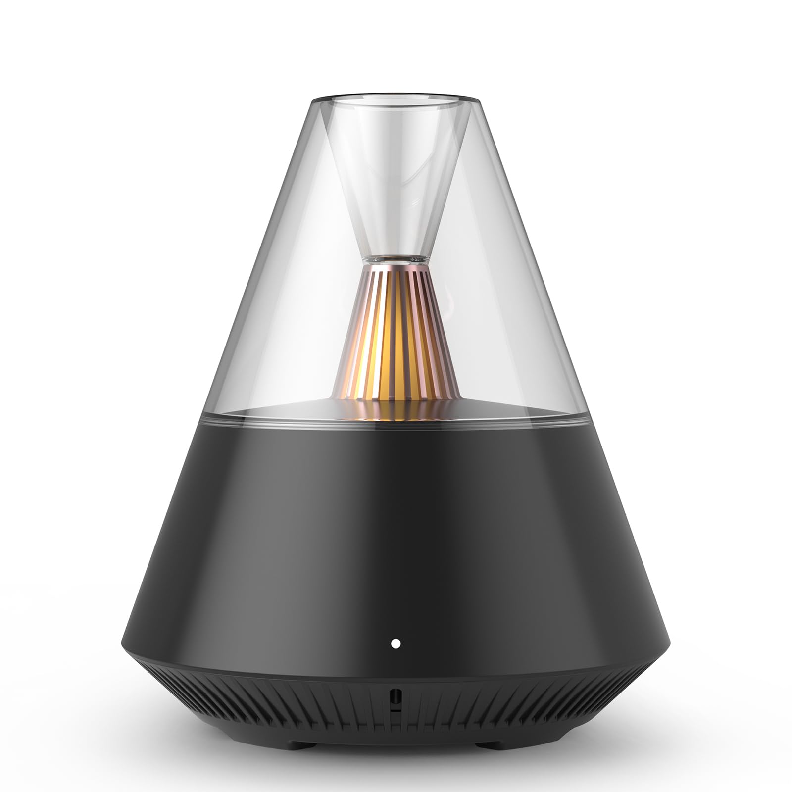 Photo 1 of KinYiLO Essential Oil Diffuser, Modern Style Aroma Diffusers with Candle Light Remote Control, USB Powered 150ml Ultrasonic Cool Mist Aromatherapy for Home Room Office Bedroom, Automatic Off, Black