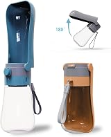 Septillar Foldable Dog Water Bottle 430ml Grey Portable Pet Dispenser view 5