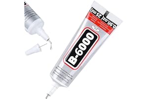 HOLIKA B6000 25g Professional Jewelry Glue - Clear Rhinestone, Inlay, Pendant Adhesive - Suitable for Glass, Jewelry, Acrylic, Mobile Phone Cases - Precision Tip Multifunctional Fabric Glue