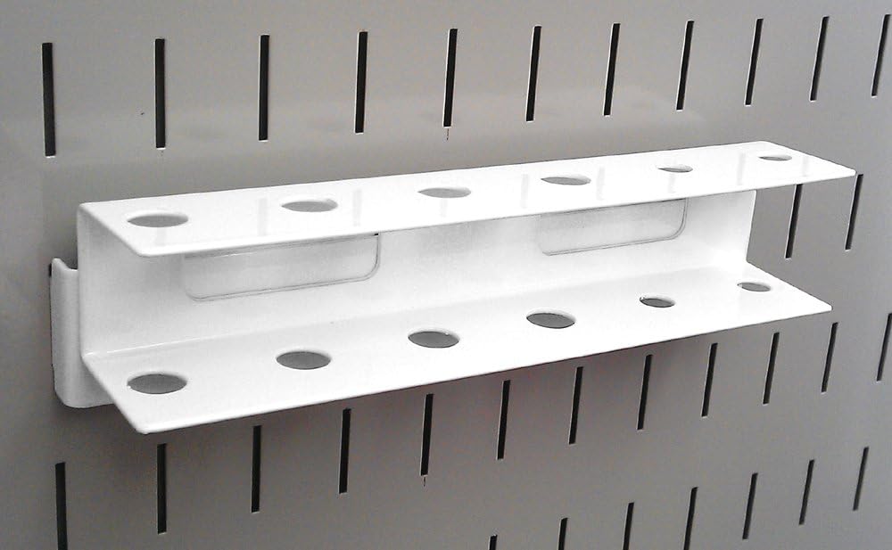 Wall Control ASMSD008 W Pegboard Screwdriver Holder Bracket Slotted
