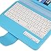 NEWSTYLE Removable Wireless Bluetooth Keyboard ABS Plastic Laptop Stylish Keys and Protective Case for Samsung Galaxy Tab A 8.0