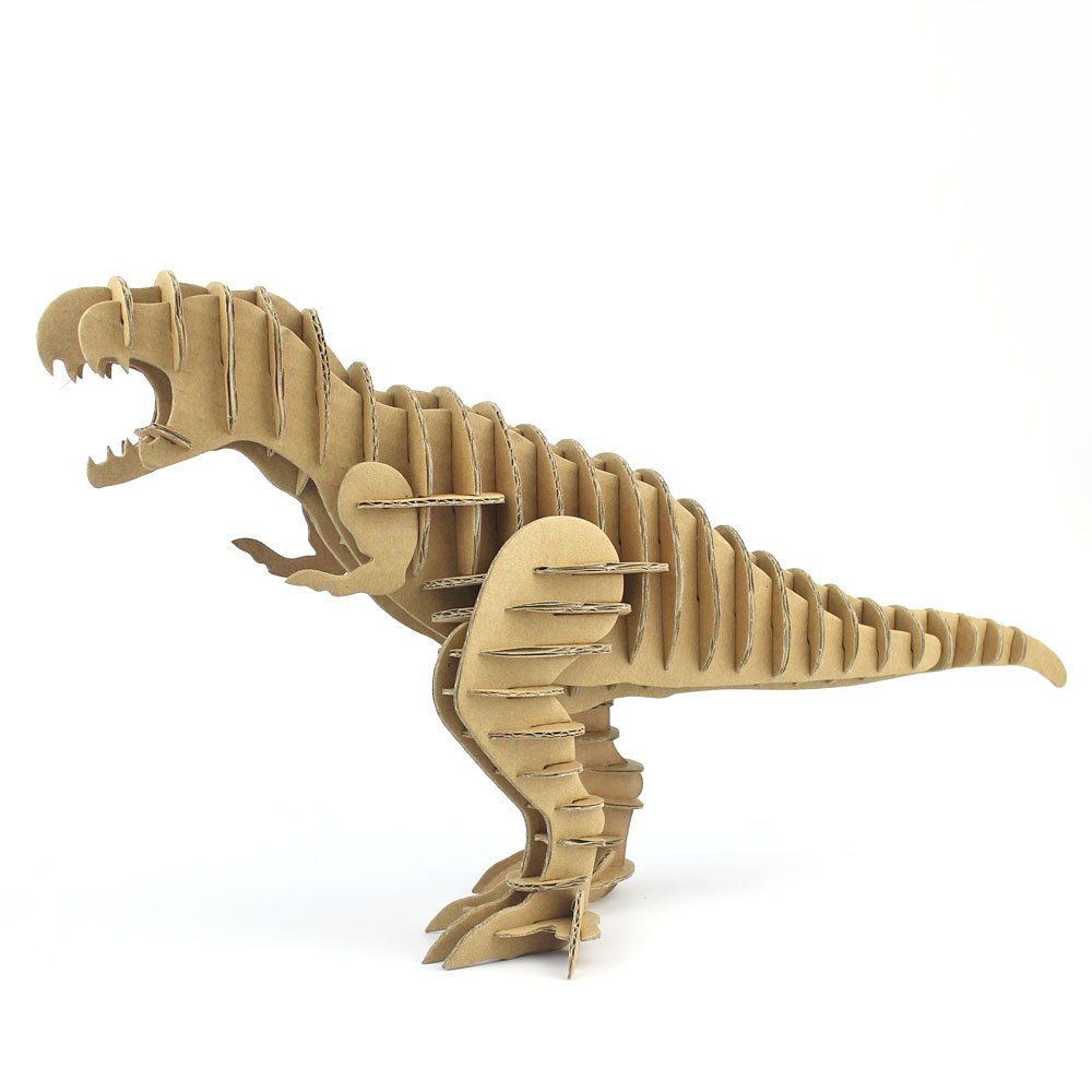 I\'m Charmer Full Body Tyrannosaurus Rex 3D Model Puzzle Made From 100% Recycled Cardboard