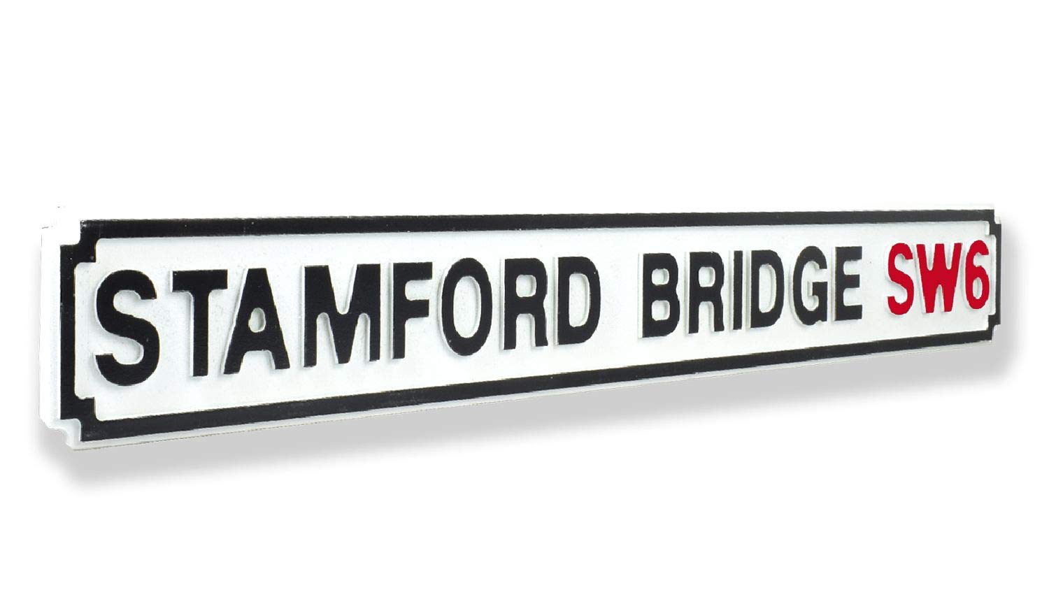 Retro Vintage Wholesale Stamford Bridge SW6 Medium Road Street Sign Clean White Finish
