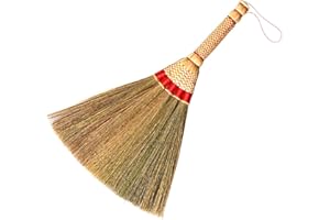 MXY Handmade Broom Soft Mini With Solid Wood Handle Retro Nature No Static Electricity Sweeping Broom Sofa, Car, Corner and M