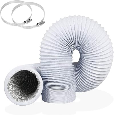 YIJUHOU 4 Inch 10 ft Flexible Aluminum Air Ducting 100mm Dryer Vent Hose
