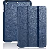 iPad mini case, INVELLOP Navy Blue Leatherette Case Cover for Apple iPad mini / iPad mini 2 / iPad mini 3 (Navy Blue)