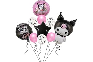 GONII 10Pcs Cute Anime Party Decoration Balloons,Aluminum Film Material Double Sided Balloons,Anime Theme Party Supplies,Kawaii Birthday Party Ballons (LM-01)