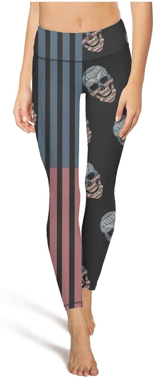 skull running leggings