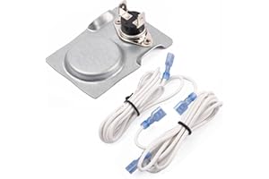 Criditpid Magnetic Thermostat Switch with High Temperature Resistant Wire for Fireplace Blower Fan kit/Fireplace Stove Fan, Magnetic Temperature Switch ON at 120F, Off at 90F Approx