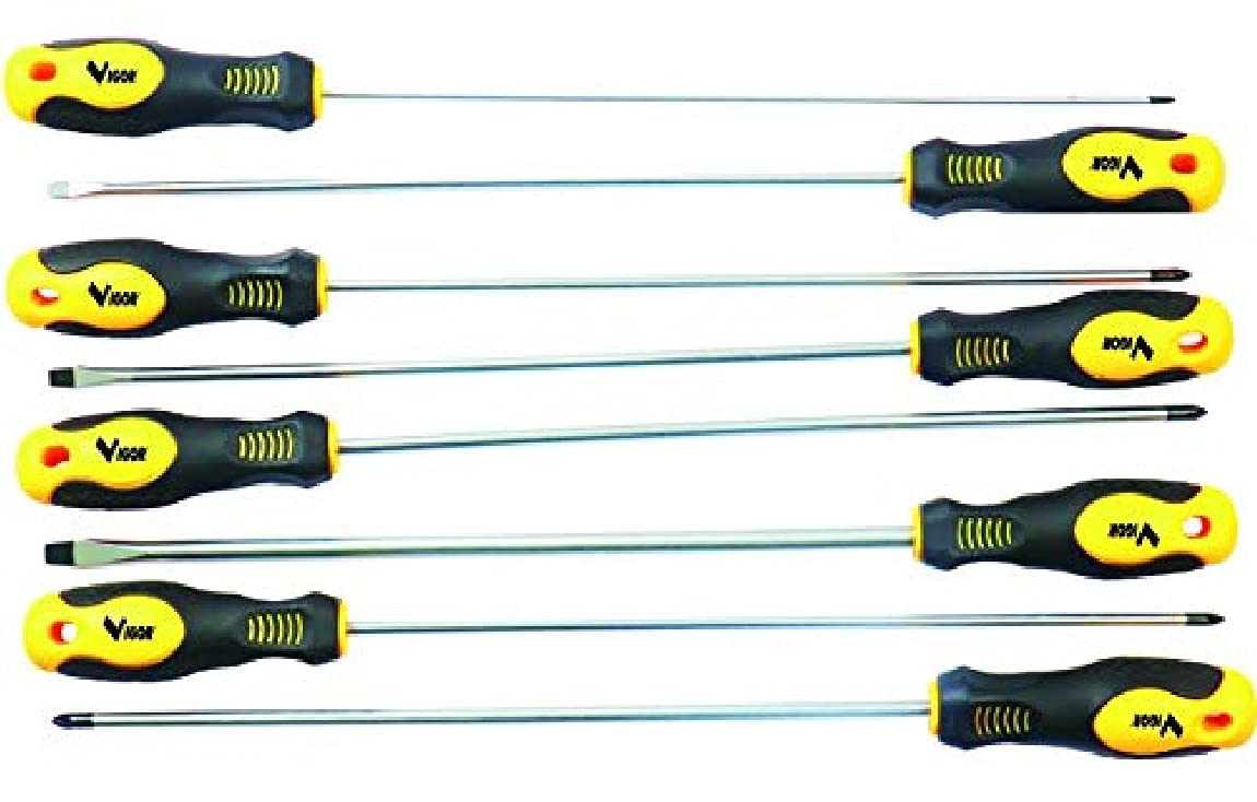8 Piece Extra Long Screwdriver Set