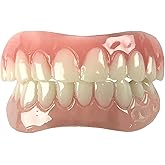 Instant Smile Comfort Fit Flex Teeth - Upper and Lower Matching Set, Natural Shade! Fix Your Smile at Home Within Minutes!