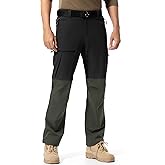 Mens Cargo Safari Hiking Pants Lightweight Waterproof Quick Dry Tactical Nylon Stretch Pants