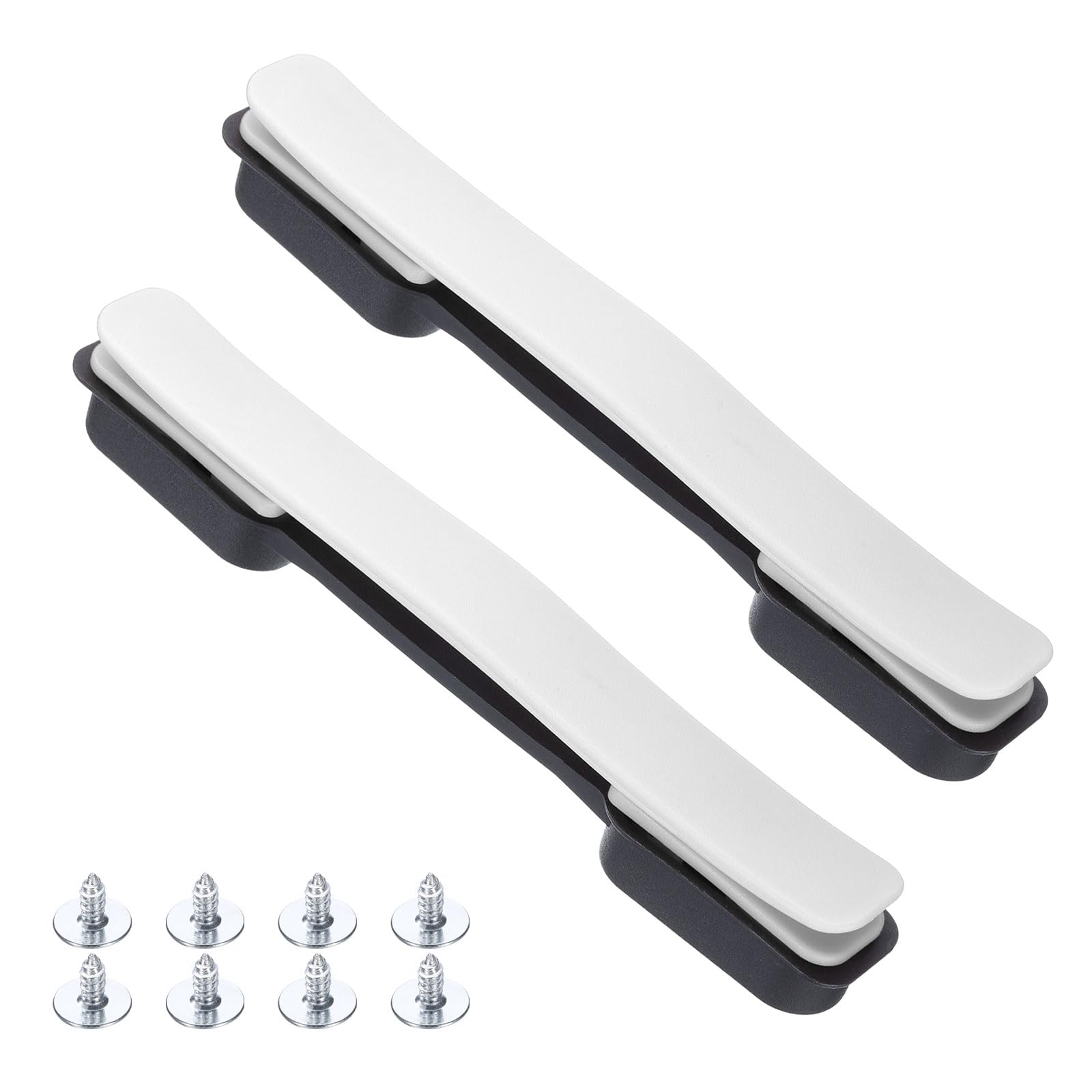 Photo 1 of uxcell 2 Pcs Luggage Handle Replacement 8.5 Inch Suitcase Handle Carry Strap Plastic Pull Handle Grip Luggage Replacement Parts with Screws for Suitcase Box Luggage Case, White