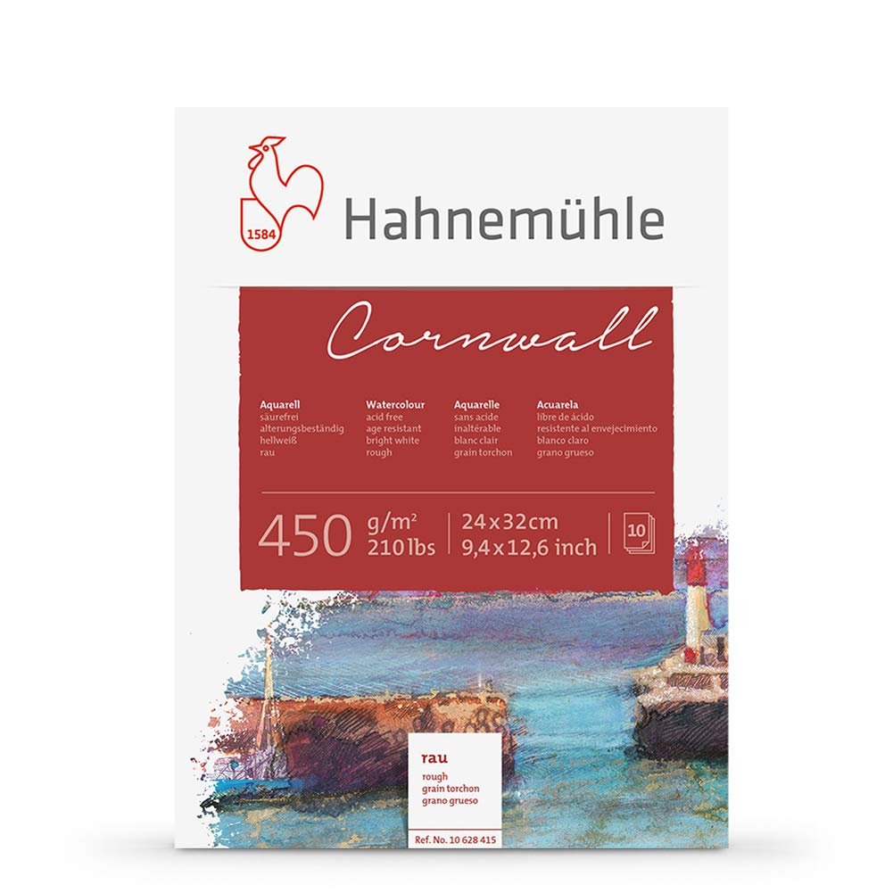 Hahnemuhle Cornwall 450gsm Block - 24 x 32 cm Rough