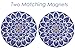 Screen Door Magnets – Twist, Click and Lock - Keep People and Pets Safe – Magnetic Screen Door Magnet Saver – Screen Door Magnet Decoration - Robbins Aria (Blue Shells)