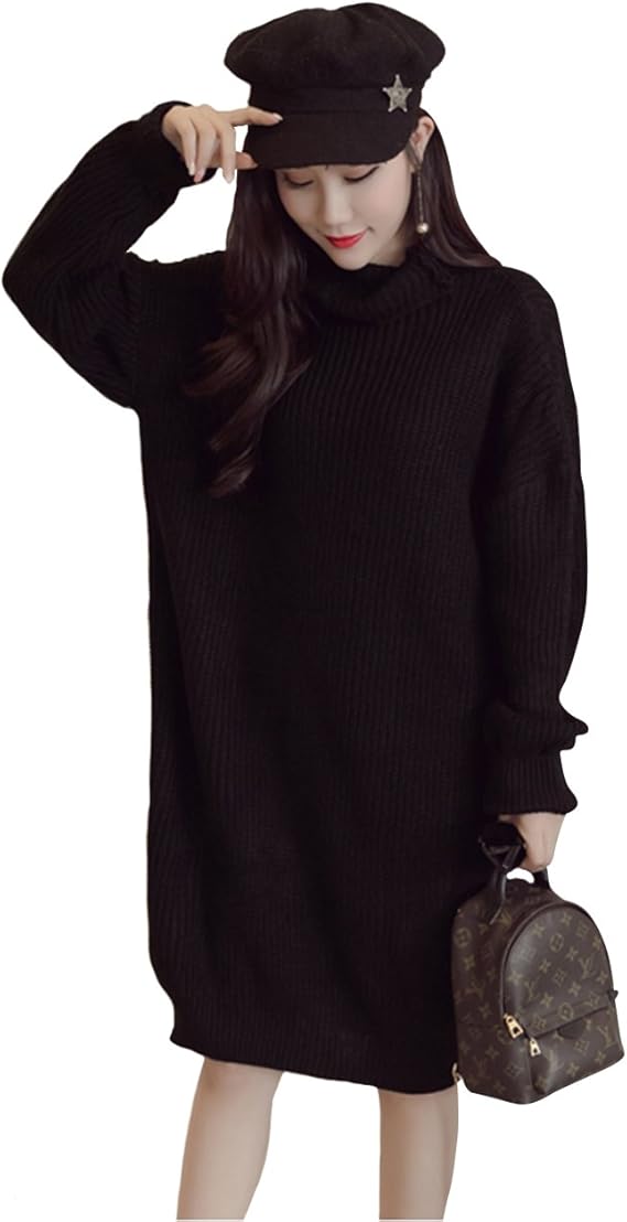 Amazon 大きいサイズ レディース ニットワンピース 黒 Ll 3l 4l ブラック 17冬 新入荷 ブラック 大きいフリーサイズ ワンピース チュニック 通販