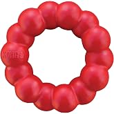 KONG Ring, Natural Rubber Chew Toy for Dental Health, for Small/Medium Dogs | KONG Natural Rubber Ring Toy That Supports Healthy Chewing Habits, Dog Dental Health &amp; Natural Play Instincts