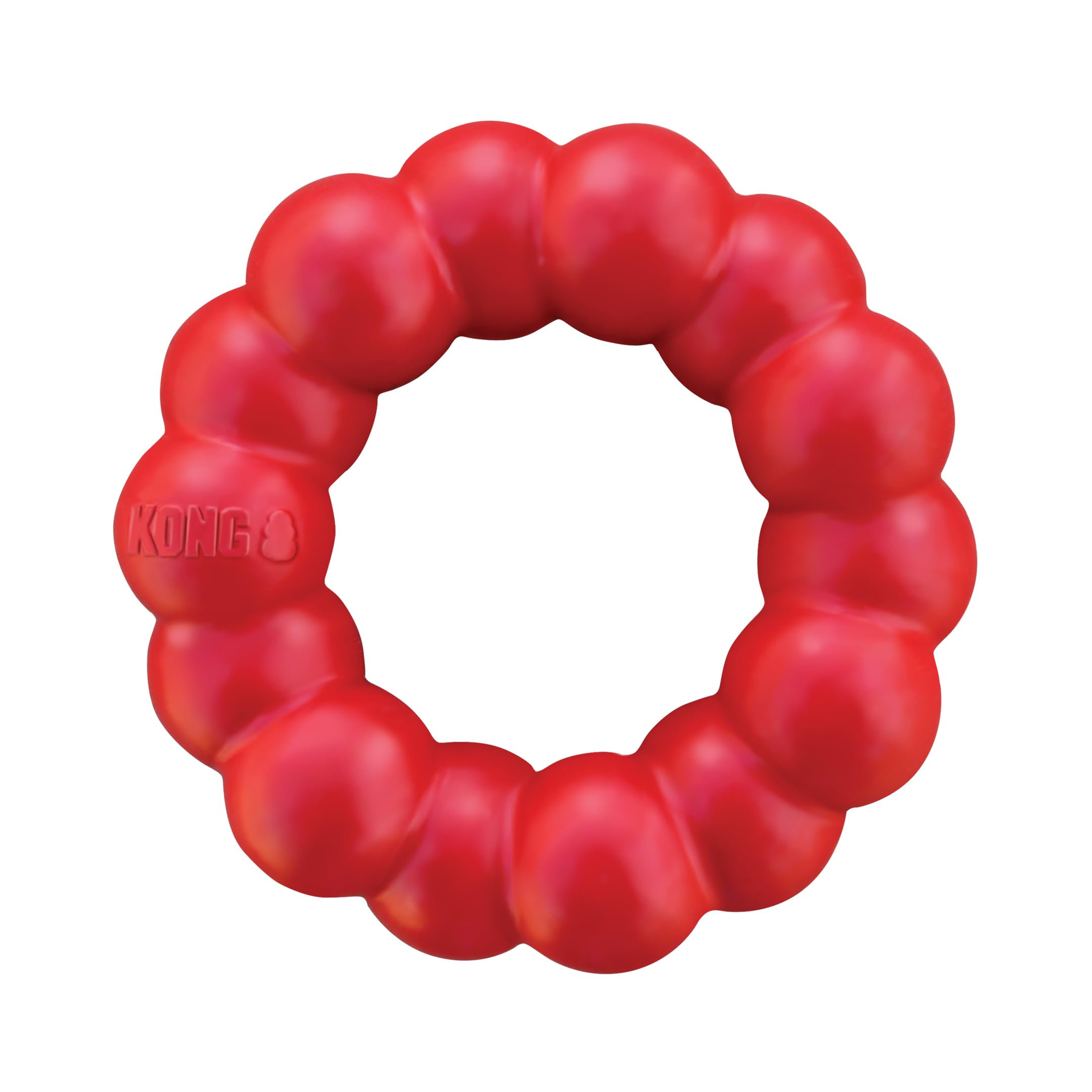 KONG Ring - Dog Chew Toy - Supports Dental Health - Durable Natural Rubber - For Small/Medium Dogs