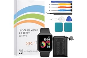 THIRDPOLE Battery Replacement for Apple Watch Series 3 38mm A1847 A1848 A1858 A1860 for IWatch 3rd Generation Standard Capacity Battery Include Complete Repair Tools kit