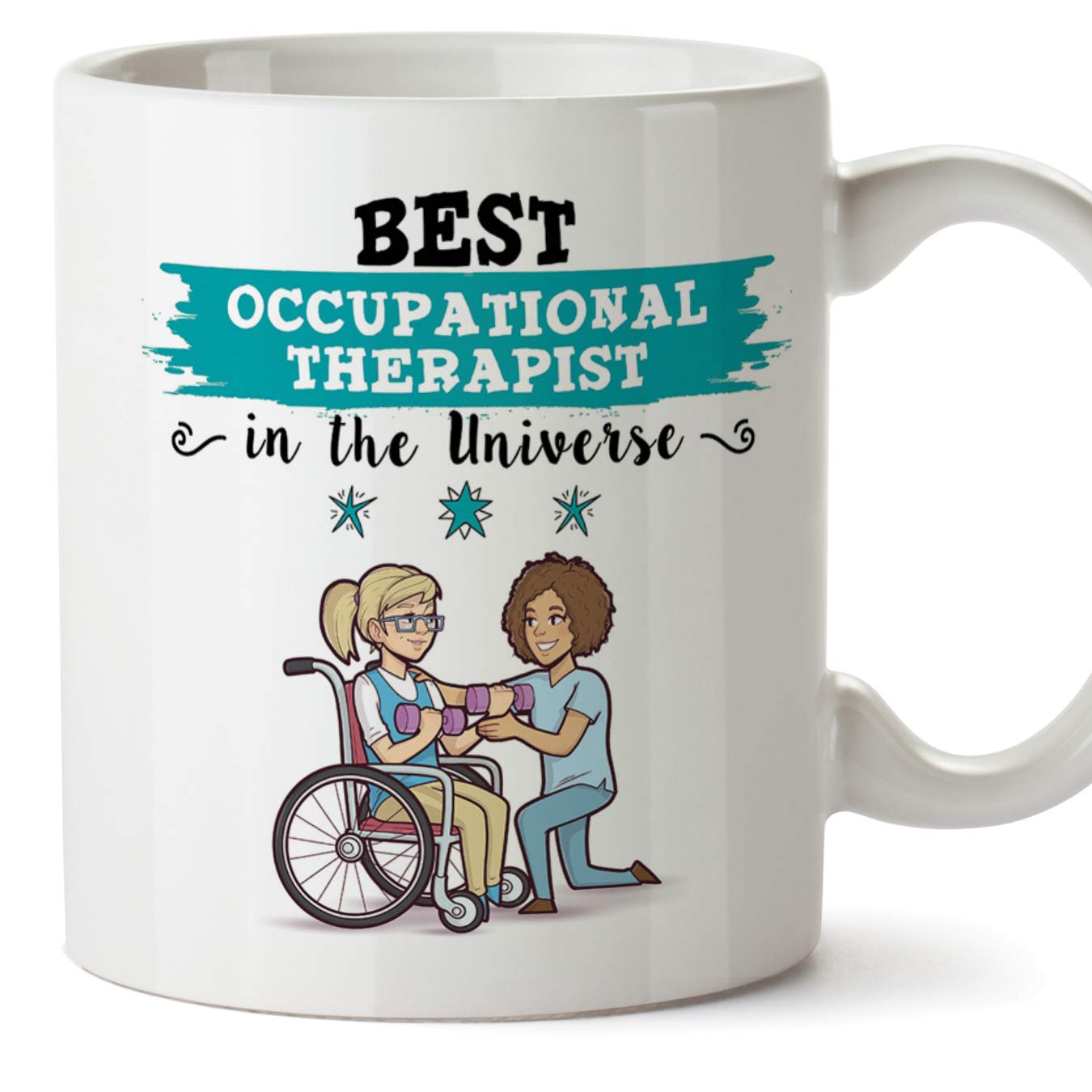 MUGFFINS Occupational. Therapist Original Mug Cup Perfect Present - This Mug Belongs to The Best Occupational Therapist in The Universe - 11 oz Ceramic