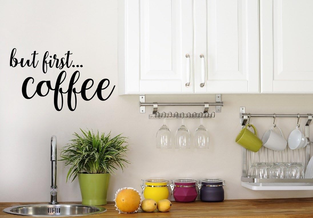 But First Coffee Decal Kitchen Decor Coffee Decor Home