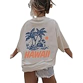 SOLY HUX Girl's Graphic Tees Short Sleeve Hawaiian T Shirt Summer Casual Vacation Tops
