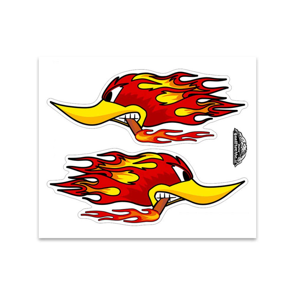 4R Quattroerre.it Sticker Woodpecker with Cigarette 10 x 12 cm