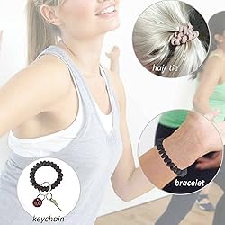 BIHRTC 5PCS Spiral Keychain Bracelet Wrist Coil