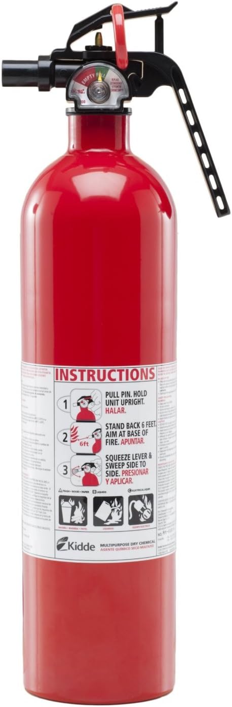 Kidde FA110 Multi Purpose Fire Extinguisher, 3-Pack