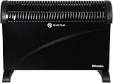 EMtronics 2000W Portable Convector Heater with 3 Heat Settings Black view 2
