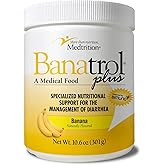 Medtrition Banatrol® Natural Anti-Diarrheal with Prebiotics, Relief from Chronic Diarrhea, IBS, Recurring Diarrhea, Clinically Supported Medical Food, Non-Constipating, 28 Servings (Banana)