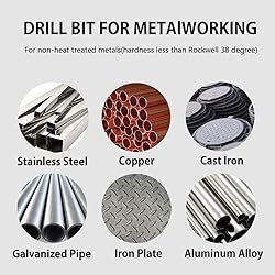 Hymnorq 8PC Metric Cobalt Steel Twist Drill Bits
