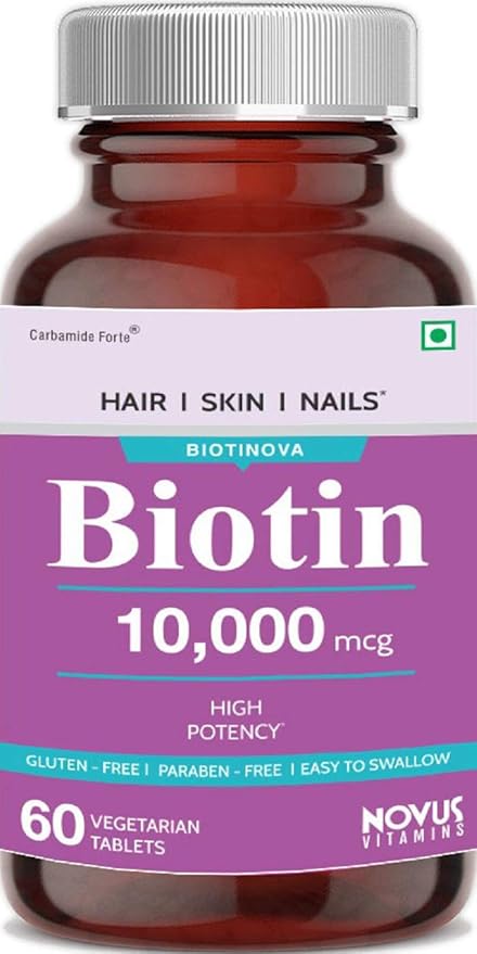 Carbamide Forte High Potency Biotin 10000mcg Maximum Strength for Hair Growth