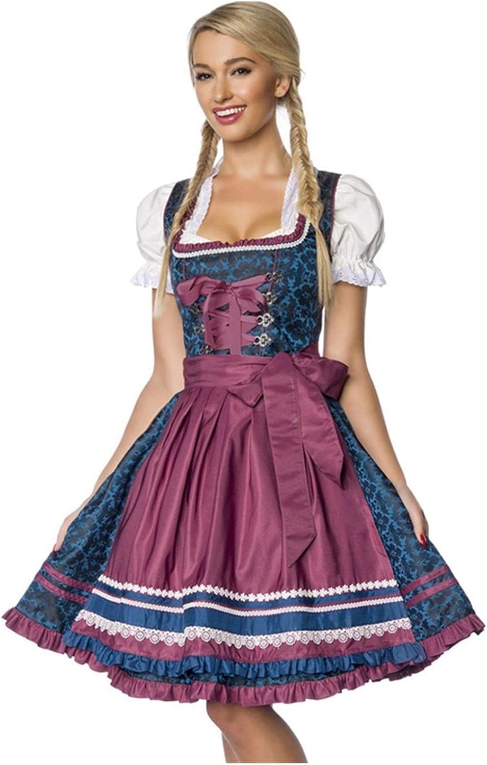 Mädchen Dirndl Kleid - Bayerisches Oktoberfest Kostüm