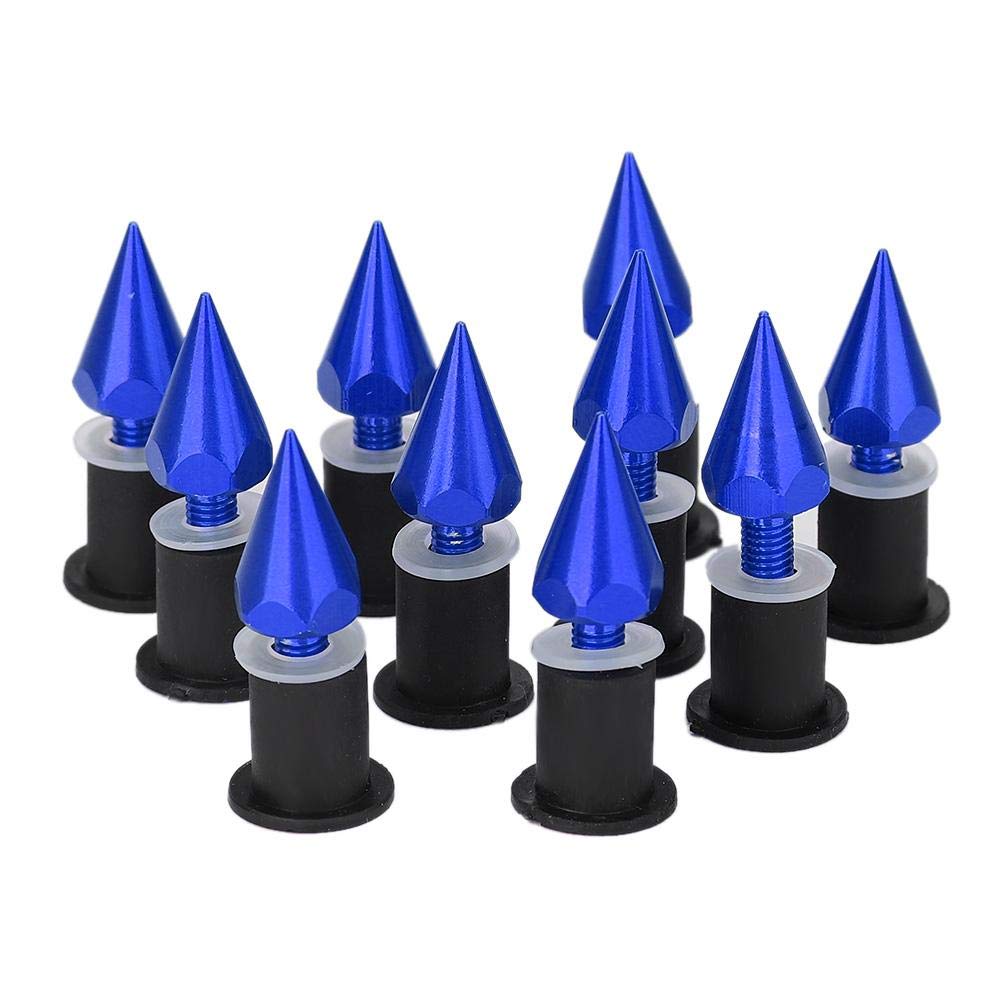 Wind Screen Spike Bolts,Windshield M5 Screws Nuts Fit for Motorcycle Modification(blue)