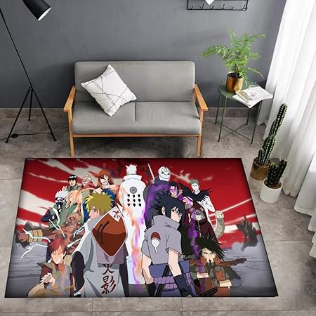 Lee My 3d Tapis Antiderapant Naruto Shippuden Anime Cartoon Tapis Rectangle Polyester Pour Salon Chambre A Coucher Tapis De Sol D Etude B 60x39inch 5ftx3 2ft Amazon Fr Cuisine Maison